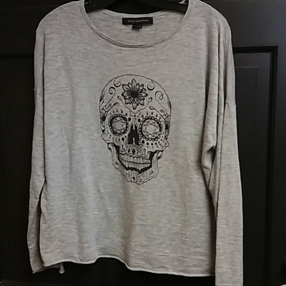 Skull Cashmere LS Top